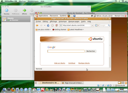Ubuntu running on Mac OS X inside a VM